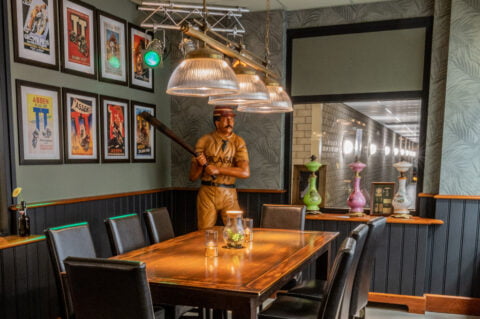 gezellig hoekje in het sportcafé